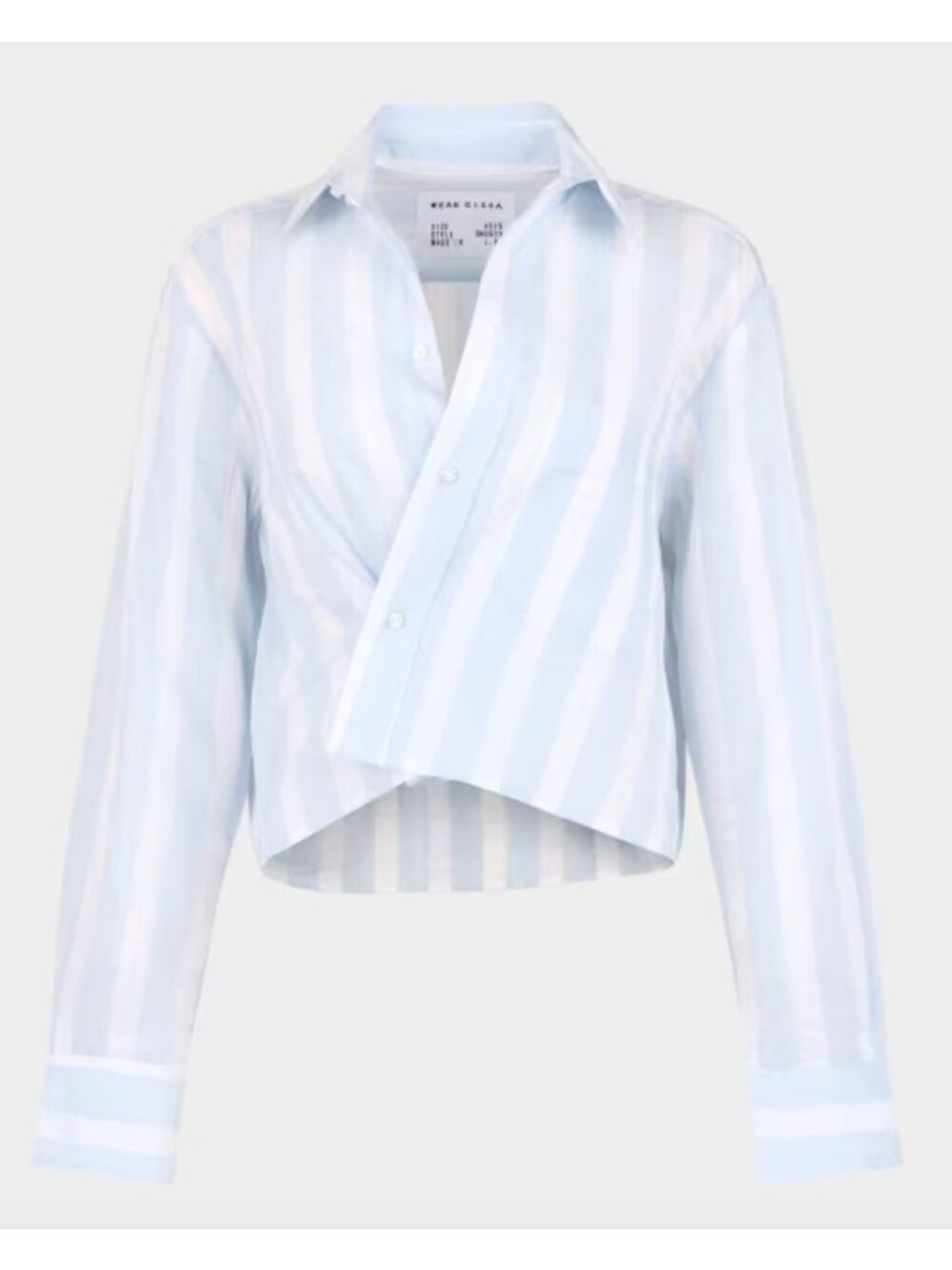 NWT Cissa The Shorty Striped Shirt Size Medium Large Bedford Stripe